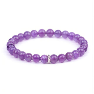 Grace | Stainless Steel Amethyst Bracelet