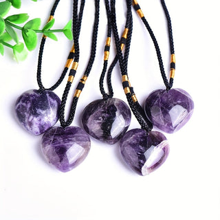 Aurelia | Natural Amethyst Heart Pendant