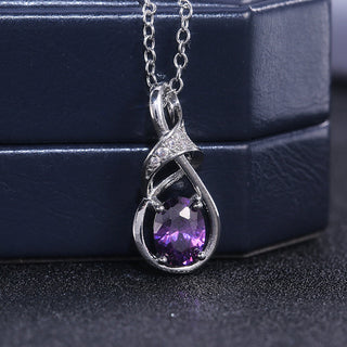 Arwen | Oval Amethyst Necklace