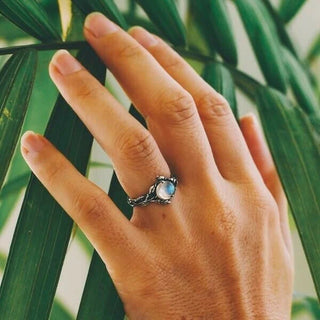 Sylvara | Celestial Moonstone Ring