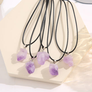 Ava | 5-Piece Amethyst Necklace Set