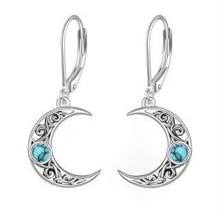 Isabella | Silvery Moonstone Pendant Earrings
