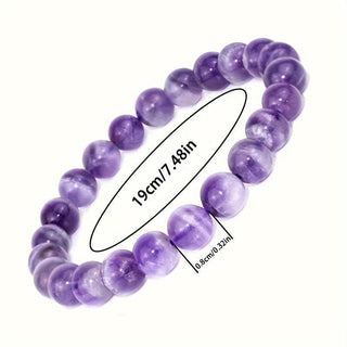 Charlotte| Faceted Amethyst Bead Bracelet
