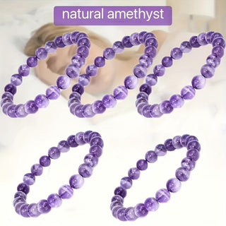 Charlotte| Faceted Amethyst Bead Bracelet