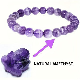 Charlotte| Faceted Amethyst Bead Bracelet