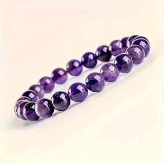 Charlotte| Faceted Amethyst Bead Bracelet