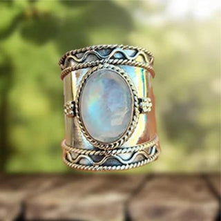 Seraphina | Moonstone Spiral Ring