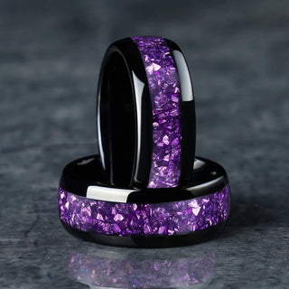 Dahlia | Purple Abalone Shell Ring