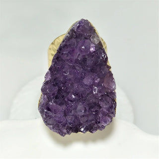 Isabella | Water Drop Amethyst Cluster Ring