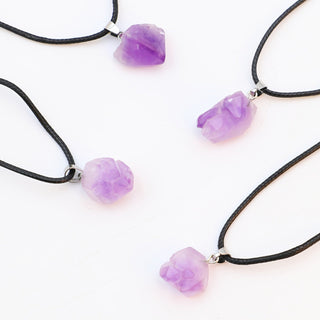 Azura | Natural Amethyst Stone Pendant