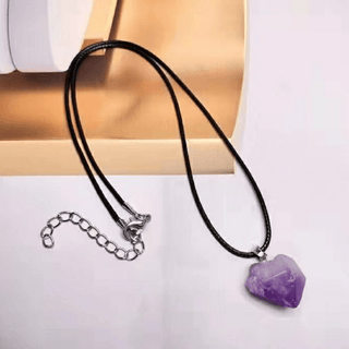 Camila  | Amethyst Pendant Adjustable Necklace
