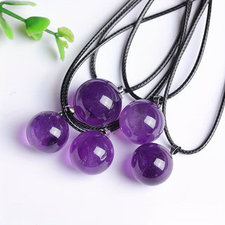 Emma | Polished Rough Amethyst Pendant
