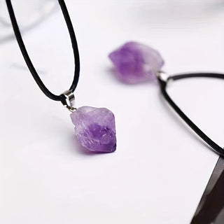 Zephyra | Amethyst Raw Stone Pendant