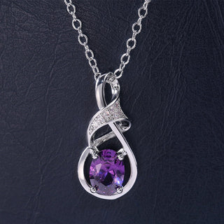 Arwen | Oval Amethyst Necklace