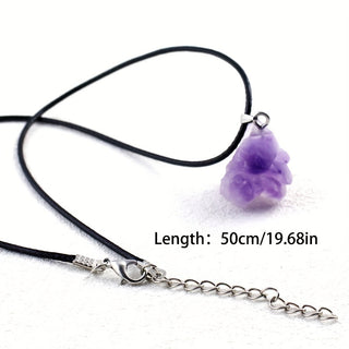 Aurora | Raw Amethyst Crystal Pendant Necklace