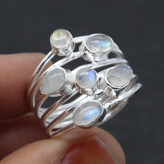 Megan | Vintage Layered Moonstone Ring