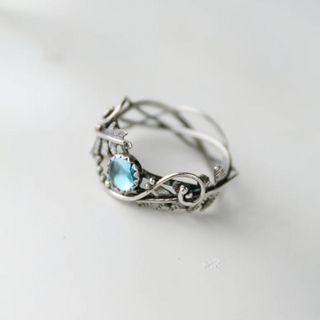 Olivia | Vintage Blue Moonstone Ring