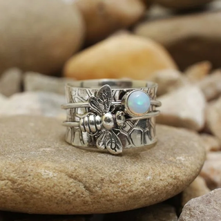 Bella | Vintage Bee & Moonstone Ring