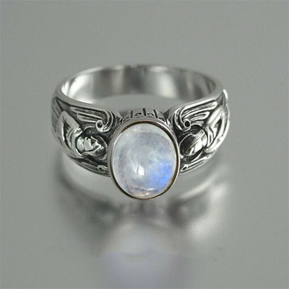 Clara | Vintage Inlaid Moonstone Ring