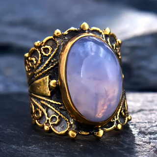 Thalira | Moonstone Golden Ring