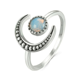 Bella | Colorful Moonstone Adjustable Ring