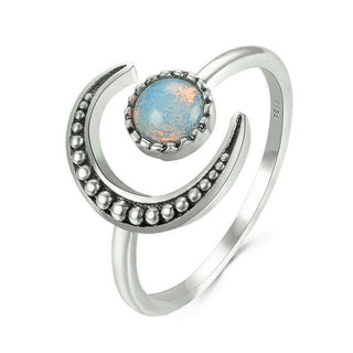 Bella | Colorful Moonstone Adjustable Ring