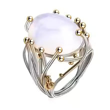 Chloe | Bohemian Moonstone Opal Vine Ring
