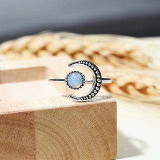 Bella | Colorful Moonstone Adjustable Ring