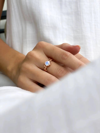 Amelia | Moonstone Ring Sterling Silver